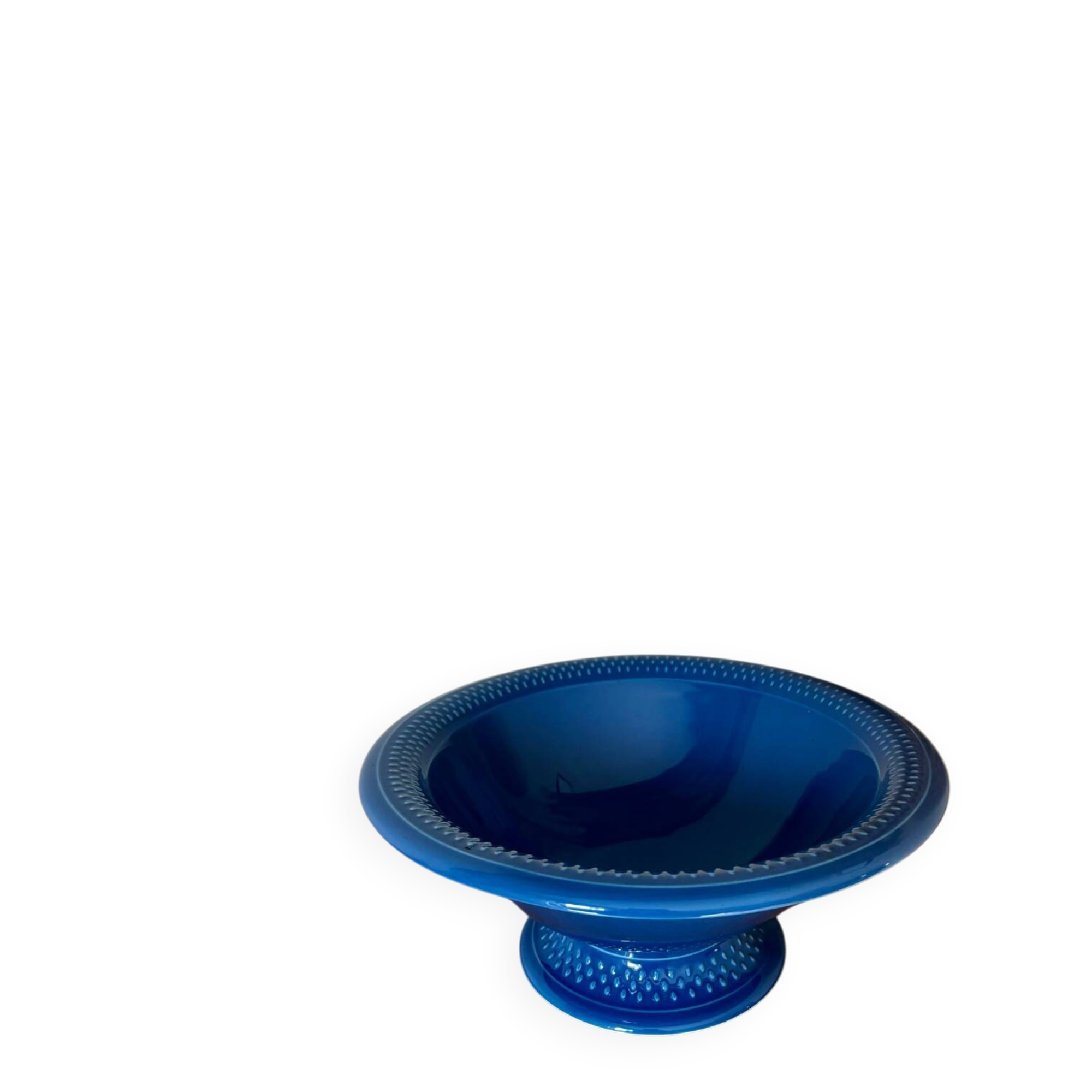 Fruit bowl or salad bowl Geneviève Lethu blue rice grain