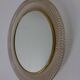 French Brass and Metal Mirror, 1960s