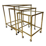 Tables gigognes italiennes en laiton
