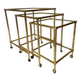 Italian Brass Nesting Tables