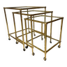 Italian brass nesting tables