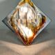 Hollywood Regency wall sconce in Murano glass by Mazzega, Italy circa 1970.