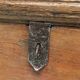 Massive ash chest and iron handles - mid-19th century