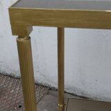 Gilded brass side table