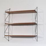 Large teak string shelf 1960