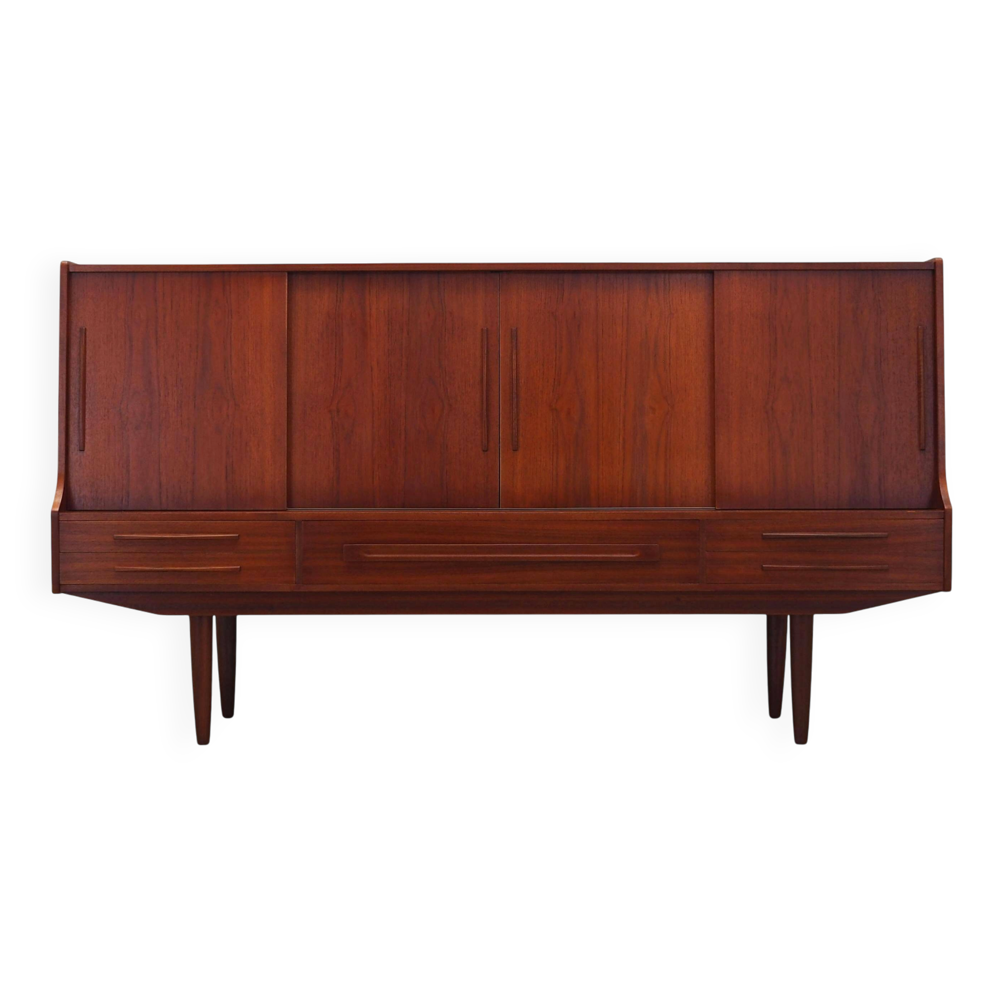Teak highboard, Danish design, 1960s, production: Denmark