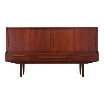 Teak highboard, Danish design, 1960s, production: Denmark