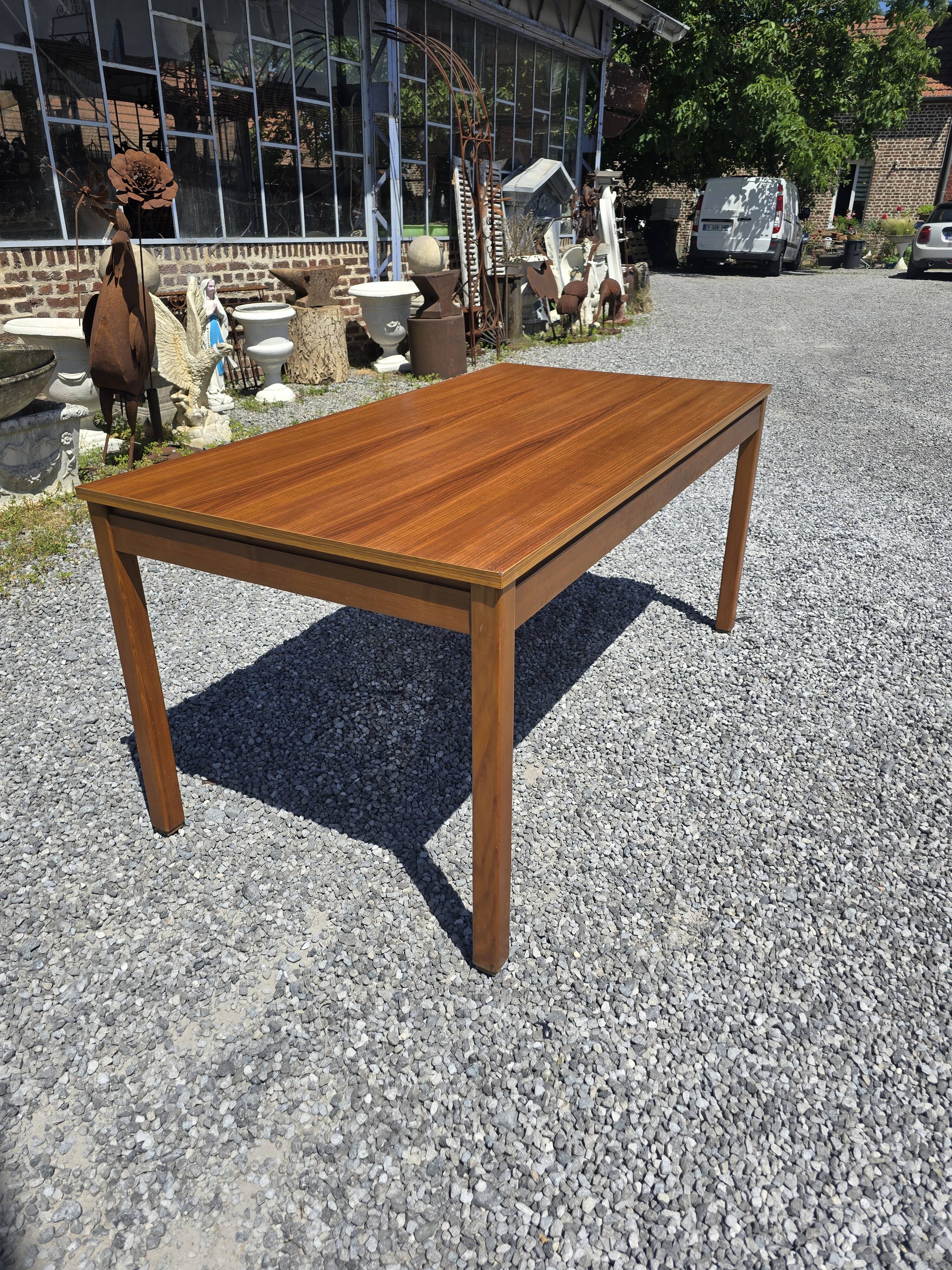 Scandinavian extendable teak table from the 60s