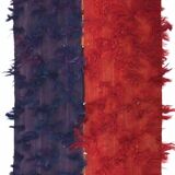 2x6 Red Blue Wool Vintage Runner Rug, 66x190Cm SK 240489