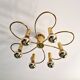 Brass ceiling light, Cosack Leuchten, 1970s