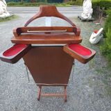 Vintage walnut wood valet from the 50s and 60s