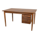 Mid-century walnut freestanding desk from Rosengren Hansen, Denmark, 1960s