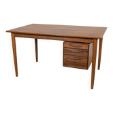 Mid-century walnut freestanding desk from Rosengren Hansen, Denmark, 1960s