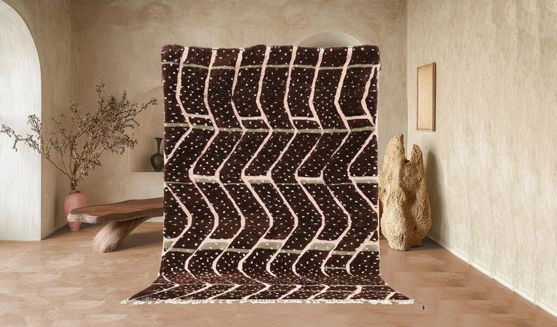 apis marocain moderne, tapis berbère Mrirt 150/250cm