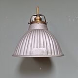 Brass and mercury glass wall light, 1930s