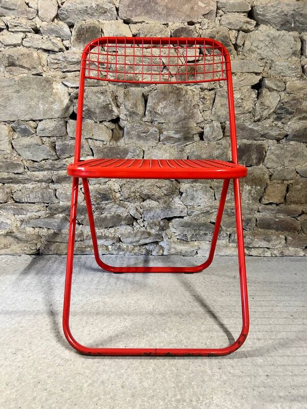 Chaise pliante Talin vintage 1980