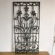 Grille de porte art nouveau en fonte