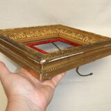 Frame XIX gilded stucco wood decoration acanthus leaves painting painting