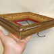 Frame XIX gilded stucco wood decoration acanthus leaves painting painting