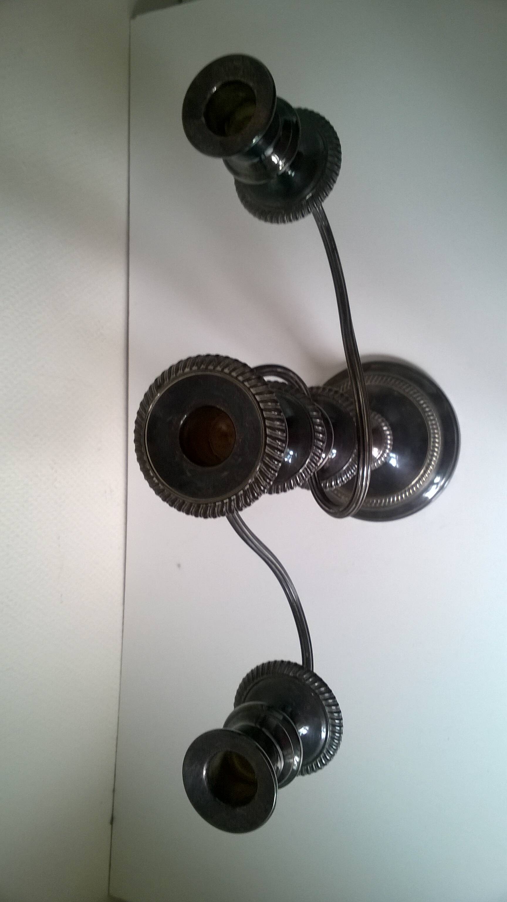 Barker Silver Plated Candlestick, Ellis England