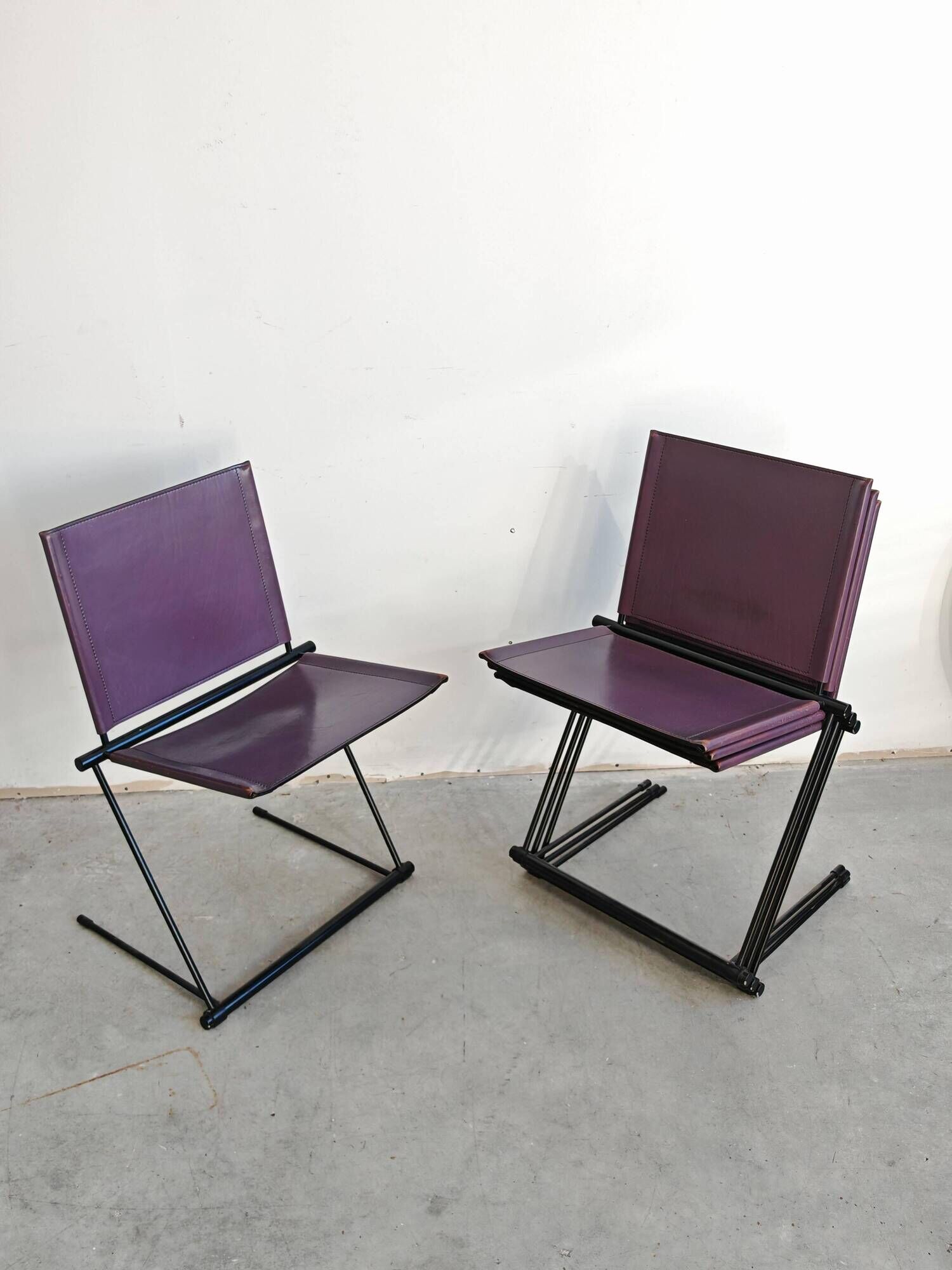 Set of 4 Ballerina chairs by Herbert Ohl for Matteo Grassi, 1990s.