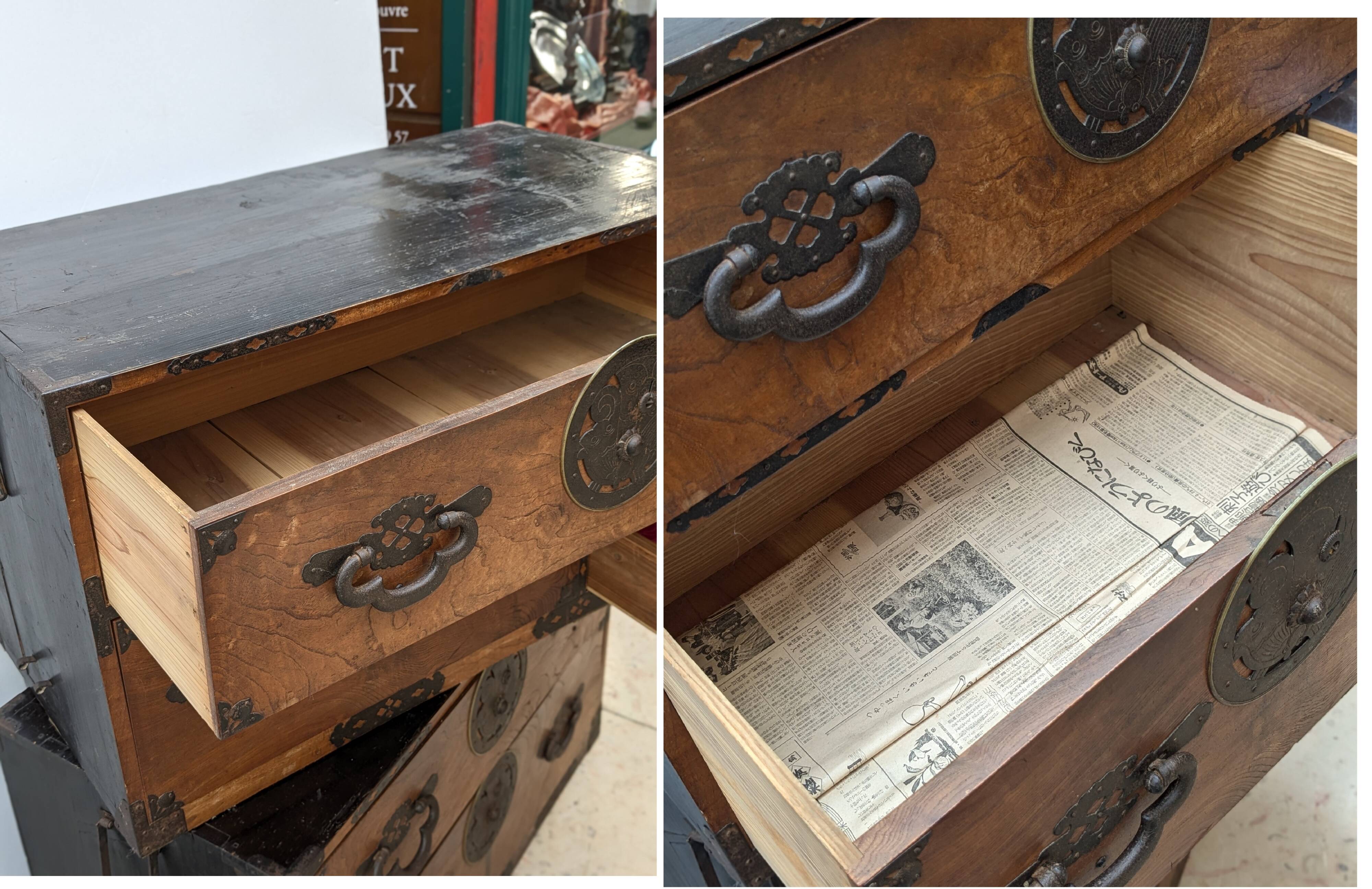 Commode japonaise - tansu - XIXe siècle - ére Meiji