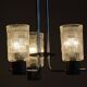 Mid-Century Chandelier in Chromed Steel and Glass by Drukov, Czech, 1970s