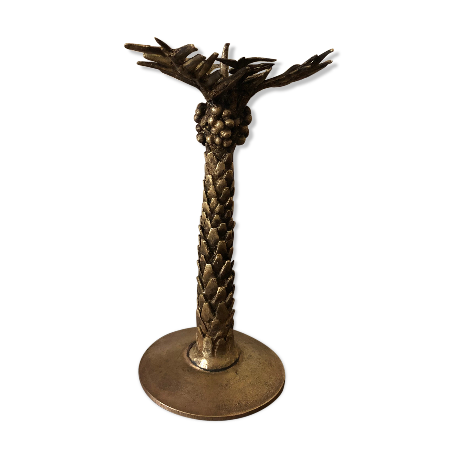 Bronze palm chandelier
