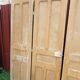 Lot de 5 anciennes boiseries en pin ou portes de séparation