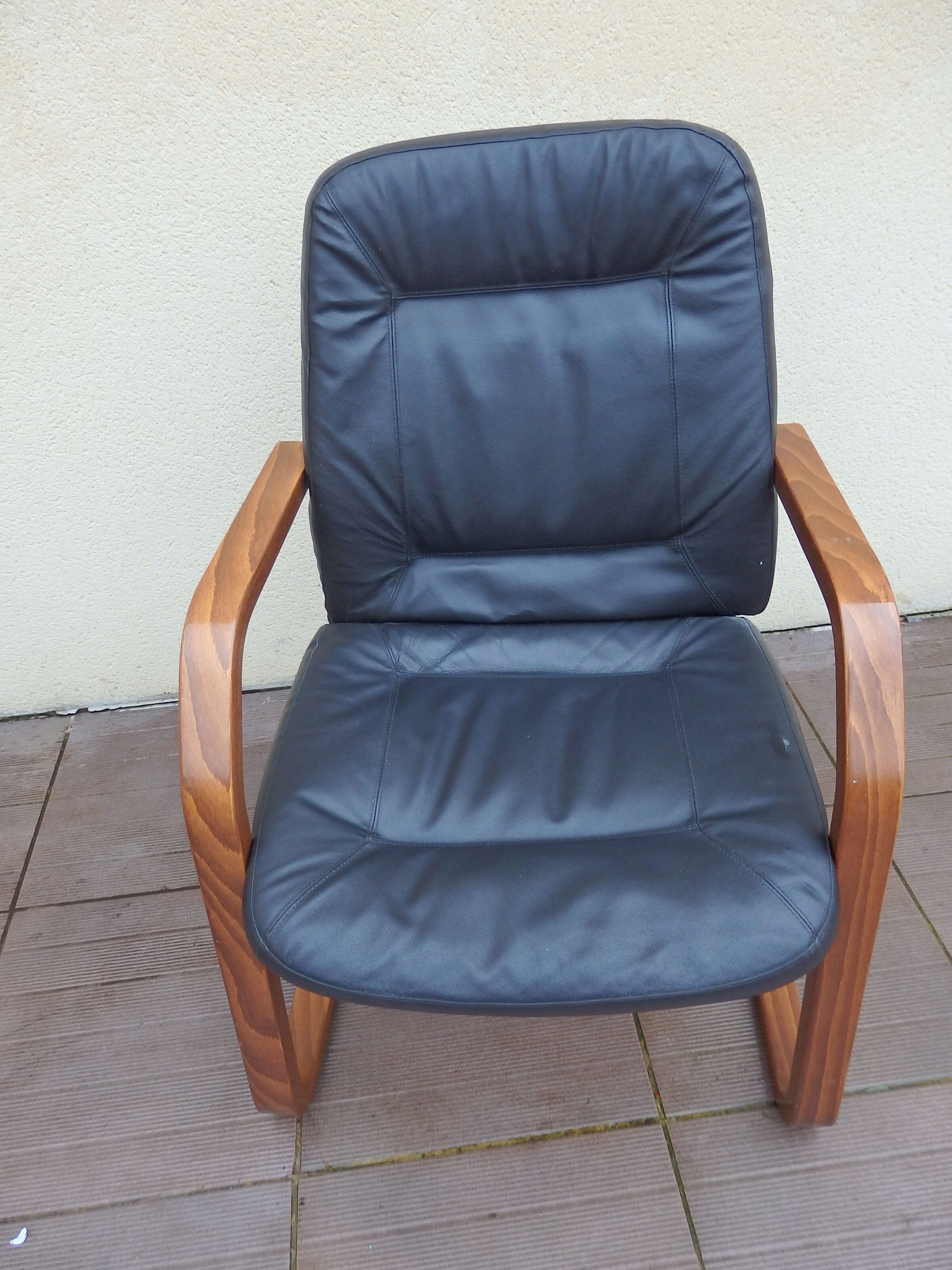 Vintage Prosiege leather leather juke-vm chair