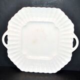 Antique octagonal dish in English "Bone China" opaque cream earthenware COPELAND SPODE England