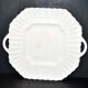 Antique octagonal dish in English "Bone China" opaque cream earthenware COPELAND SPODE England