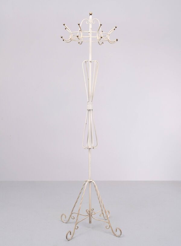 Porte-manteau sur pied provincial des années 1950, France