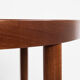 Midcentury Danish round dining table in teak by Gudme 1960s