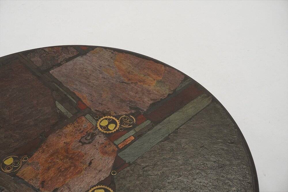 Large Round Coffee Table by Paul Kingma, Netherlands 1980s