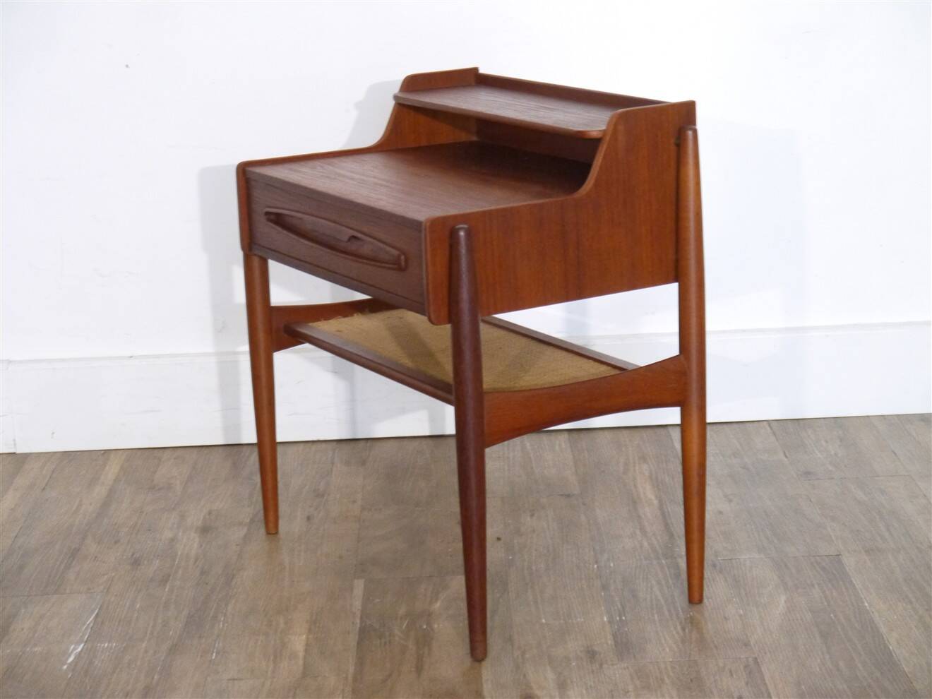 Danish teak side or bedside table from the 1960s.