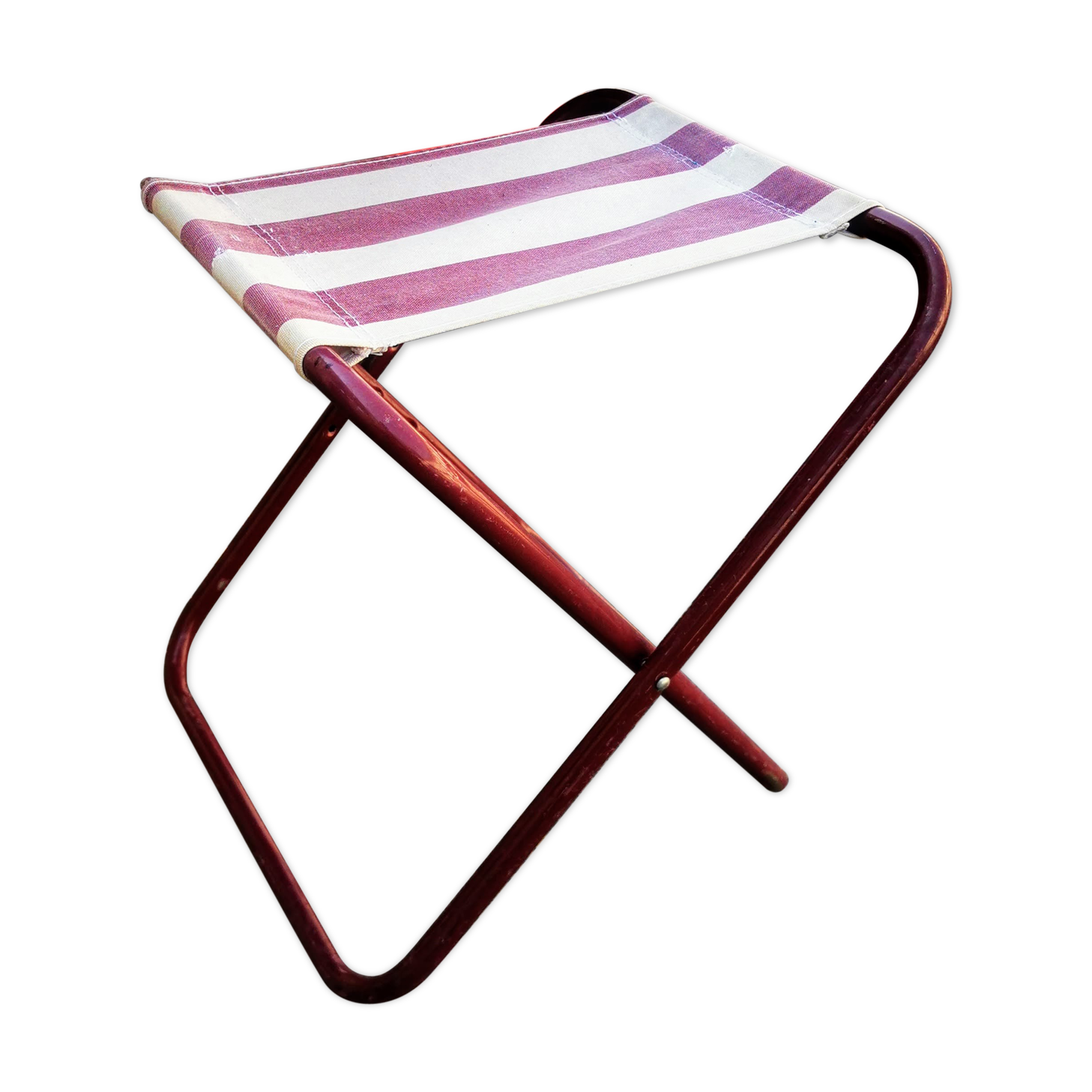Folding stool in canvas