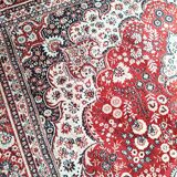Large vintage carpet pure wool Persian design 240x340cm French made