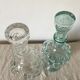 Lot de 2 carafes vintage en verre raisin