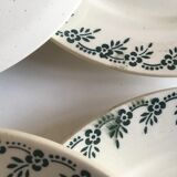 Ivory plates in iron earthenware Choisy in the early 50s