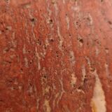 Lampe à poser en marbre rouge - style Barbier 1970