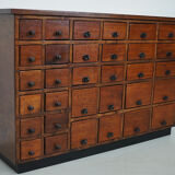 Vintage dutch oak jewelers / watchmakers cabinet, circa 1930