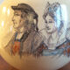 Ball vase in enamelled earthenware Cazalas signed design 30s - 40s