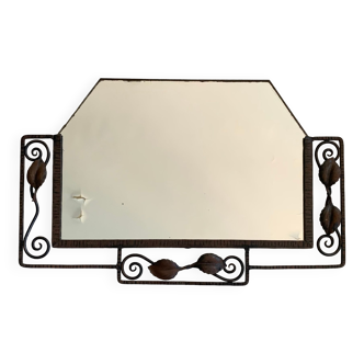 Miroir mural ancien Art Déco