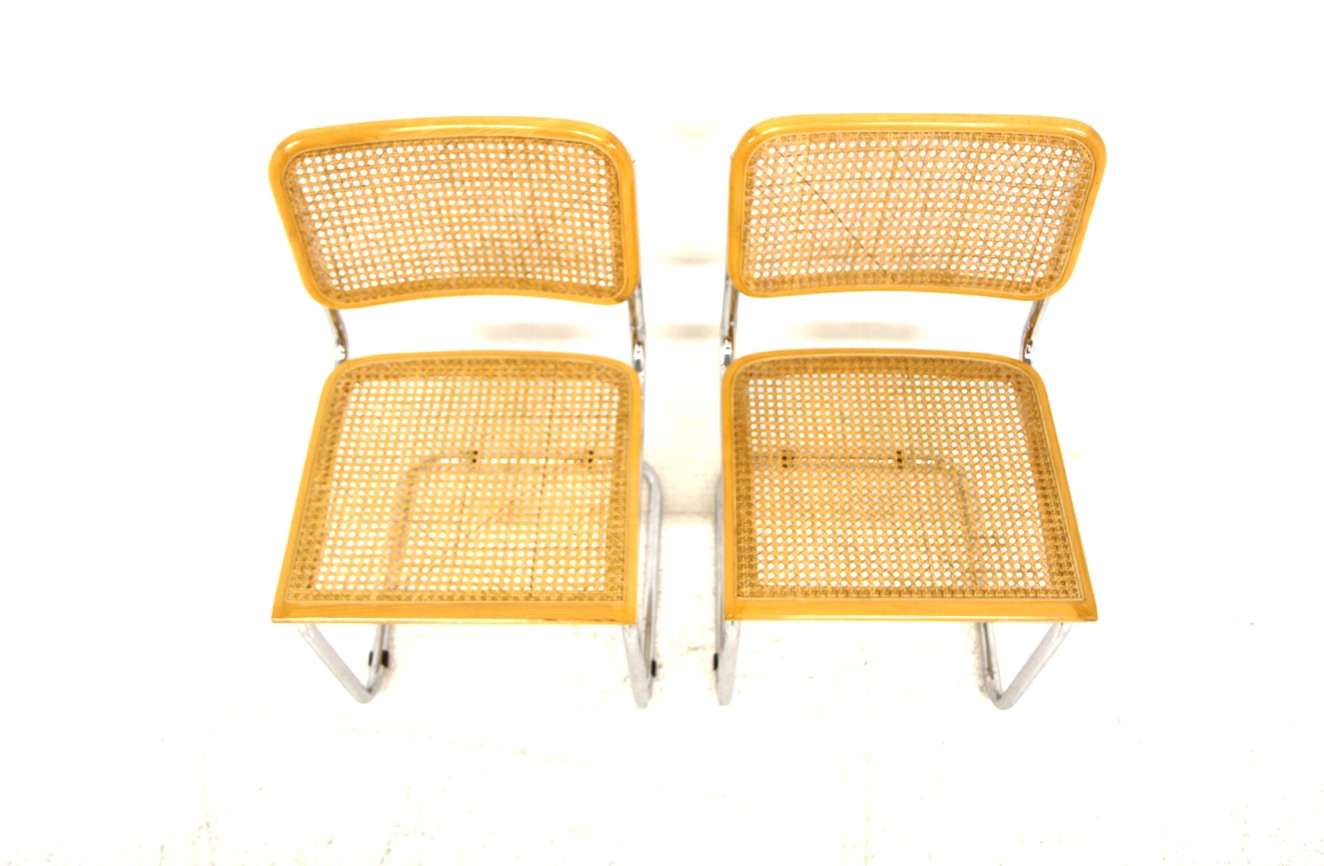 Set de 2 chaises "B32", Marcel Breuer, Italie, 1990