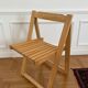 Wooden folding chair