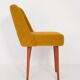Chaise 'Shell' bouclé jaune ocre, années 1960