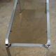 Chrome coffee table and smoked glass