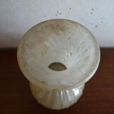 Vase with miniature handle Scavo Seguso Vetri d'Arte iridescent glass Murano 1950