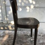 Chaise ancienne  bois foncé années 50 vintage